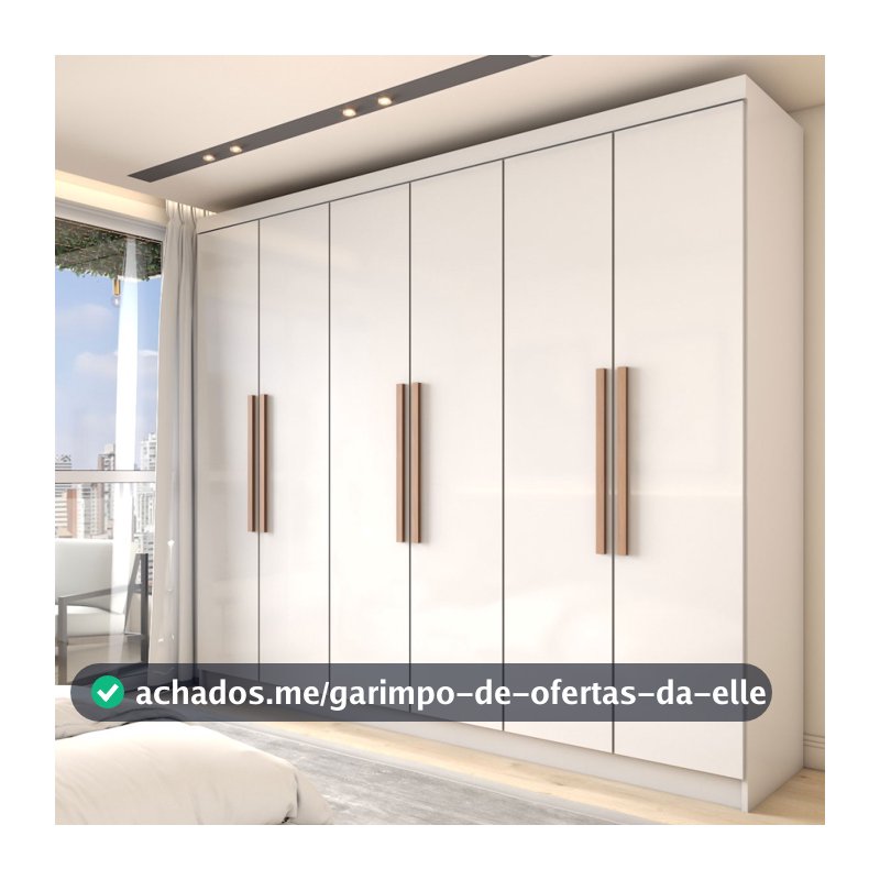 Guarda-Roupa Casal Odisseia 6 Portas 2 Gavetas