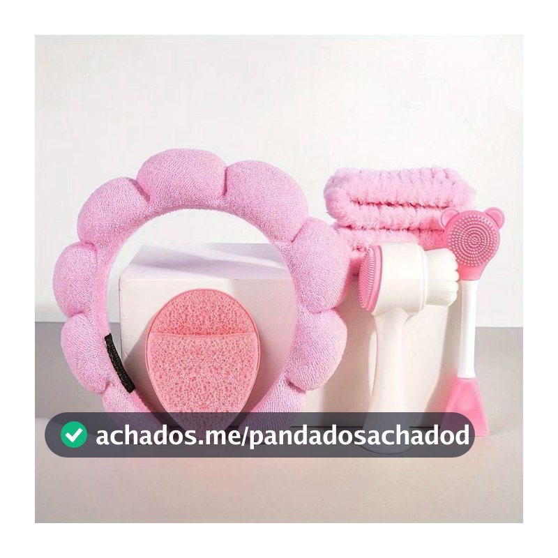 Kit Spa Facial 6 Peças, Skincare Completo para Limpeza e Massagem Relaxante