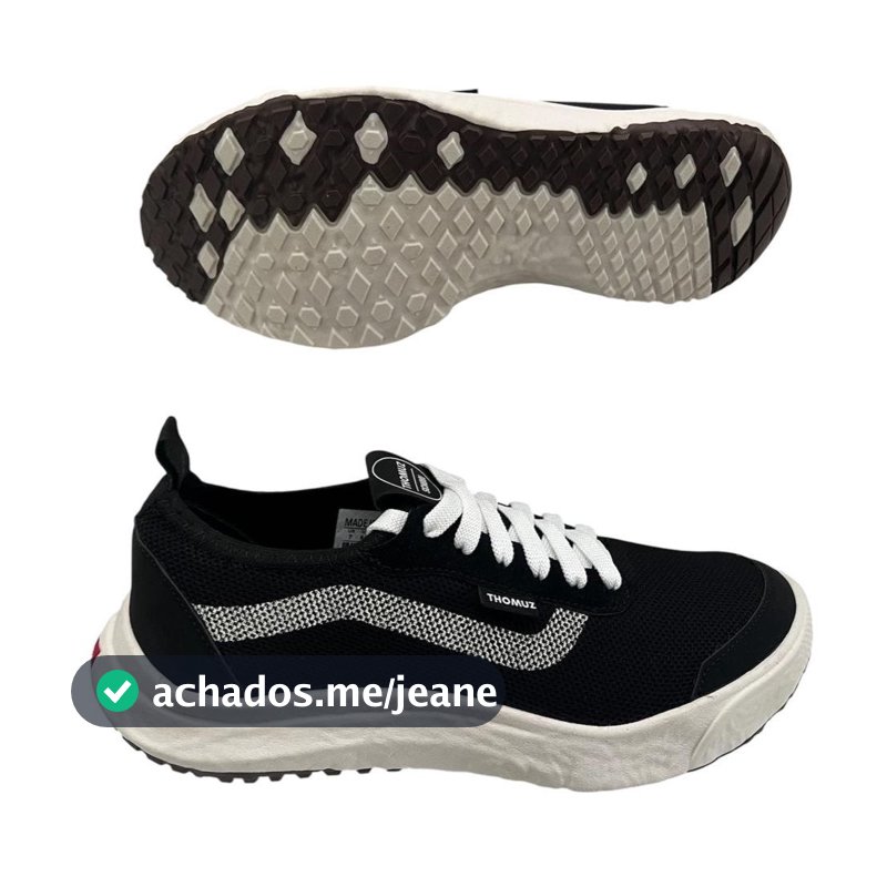 Tênis Feminino e Masculino Meia THOMUZ SCHOOL Casual Confortável Elástico Calce Fácil Casual