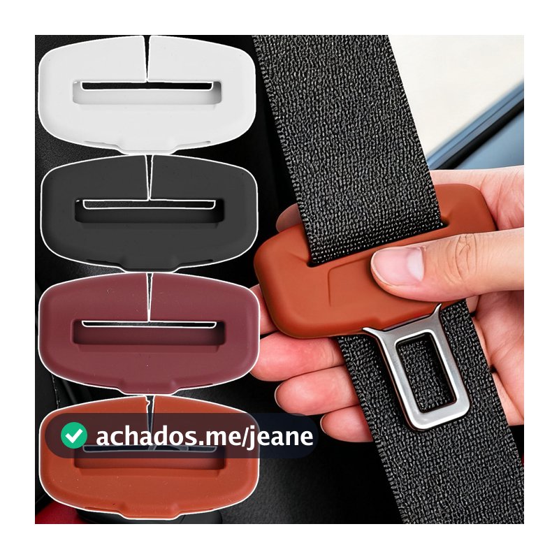 [Envio Rápido] 1-4 Unidades De Capa De Fivela De Cinto De Segurança De Silicone | Atualização De Acessórios Internos Do