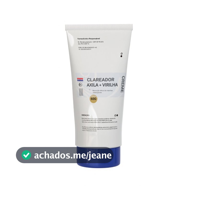 Clareador de Axilas e Virilha 60g