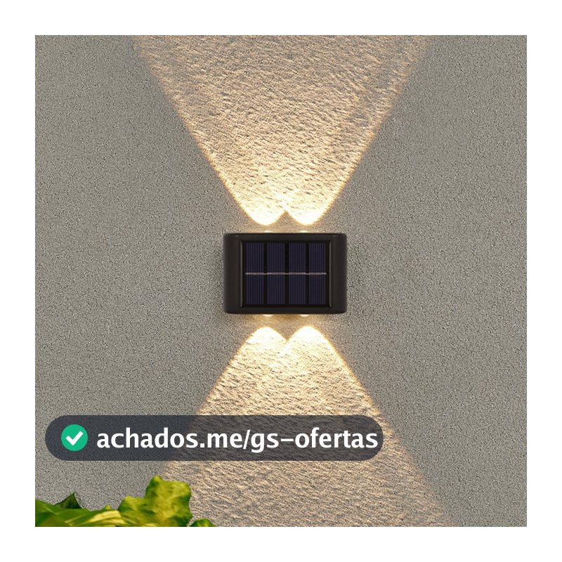 4 lED À Prova D'água Para Jardim Muro e Varanda Luminária Solar De Parede Promoção
