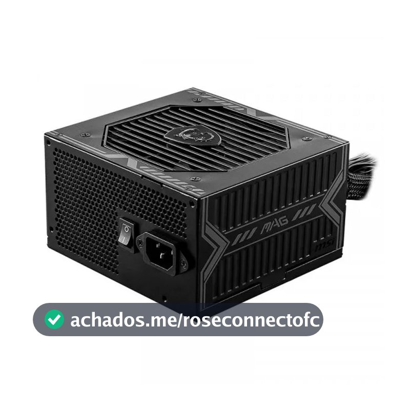 Fonte ATX MSI 650W MAG 2.4 PCIE 80 Plus Bronze 306-7ZPAX39-HH9