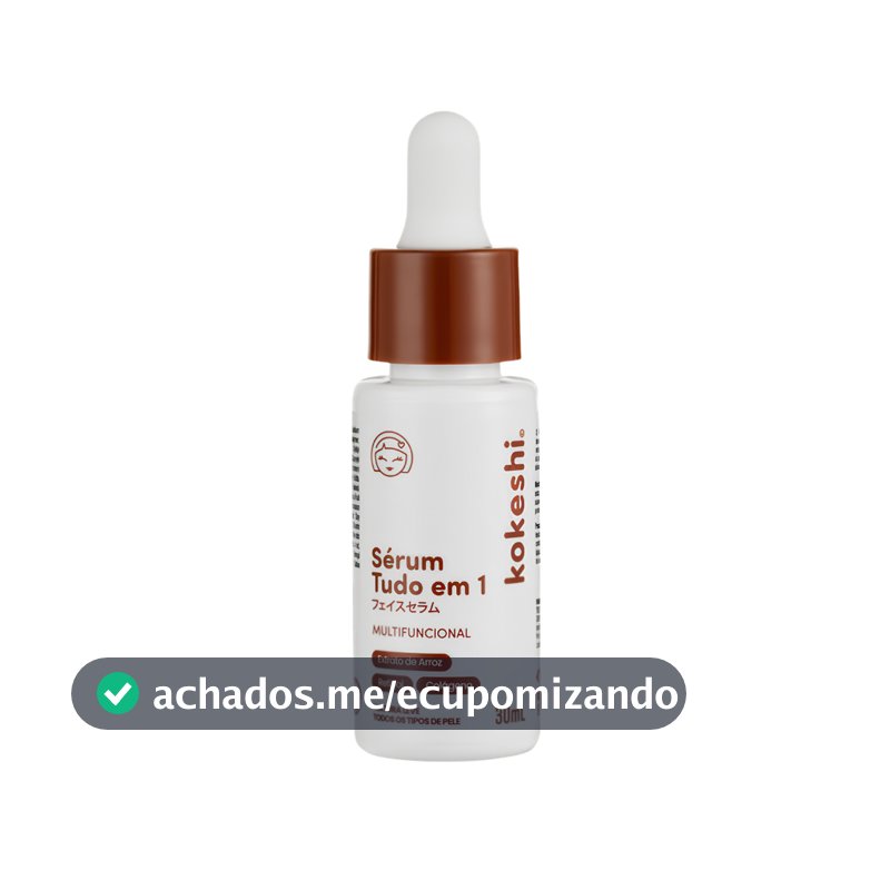 Sérum Tudo em 1 Kokeshi 10 Ativos Poderosos 30ml Eficácia Comprovada