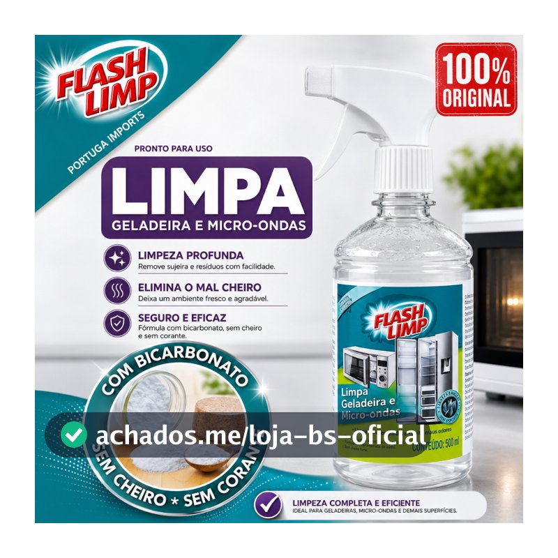 Limpa Geladeira e Microondas Flash Limp