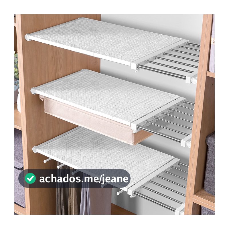 Ajustável Organizador Do Armário De Armazenamento Prateleira Space-Saving Cozinha Roupeiro Prateleiras Titulares