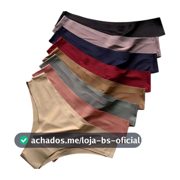 Kit Calcinhas Confortável Sem Costura Leve Poliamida