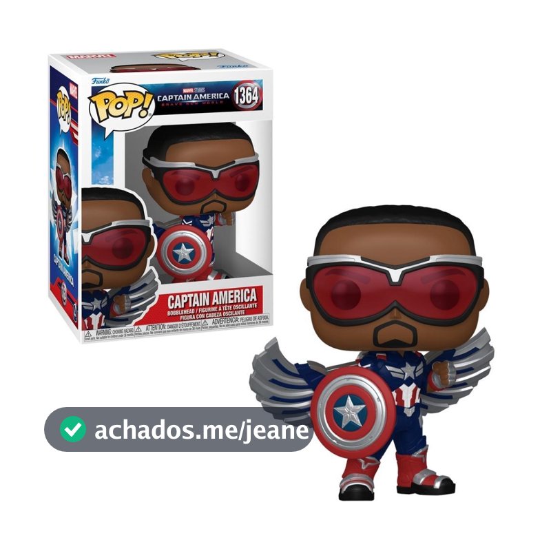 Boneco Funko Pop! Capitão América 4 - Capitão América (Sam)