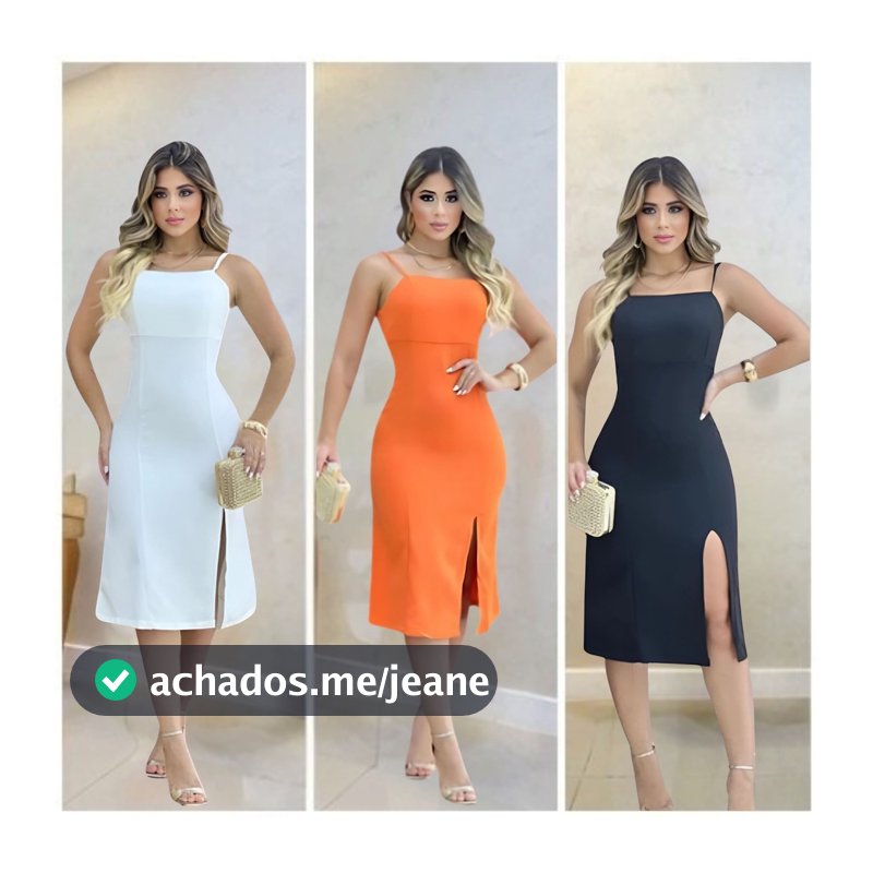 Vestido Casual midi  Sofisticado com Zíper Invisível - Elegância + Conforto | Tamanhos P ao G