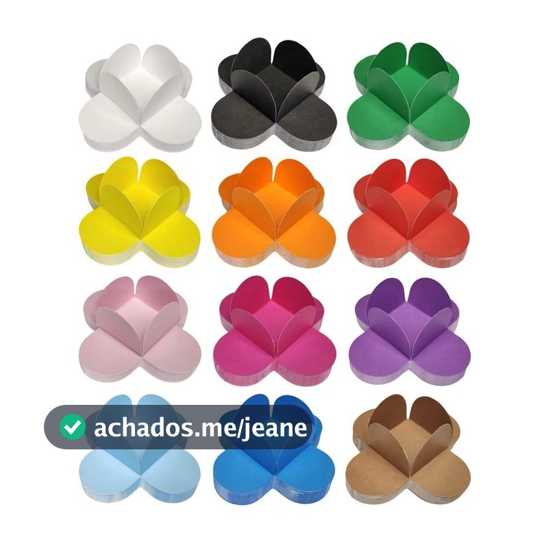 Forminhas 4 Pétalas Para Doces Finos Brigadeiros Festas Aniversários Casamentos e Decorações