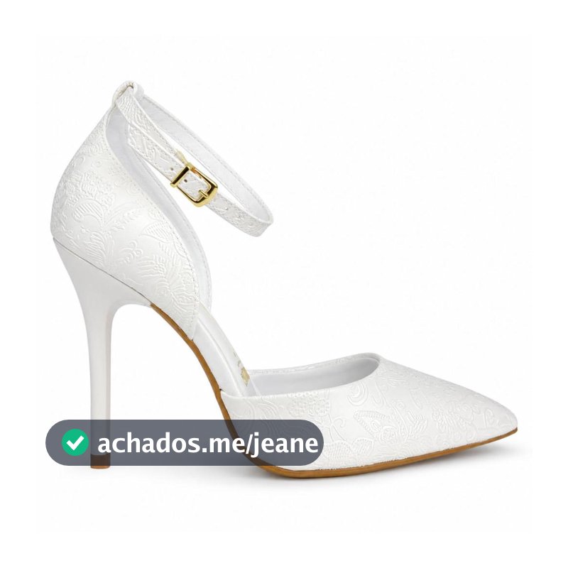 Sapato Vizzano Noiva Casamento Perolado Salto 11cm Bico Fino