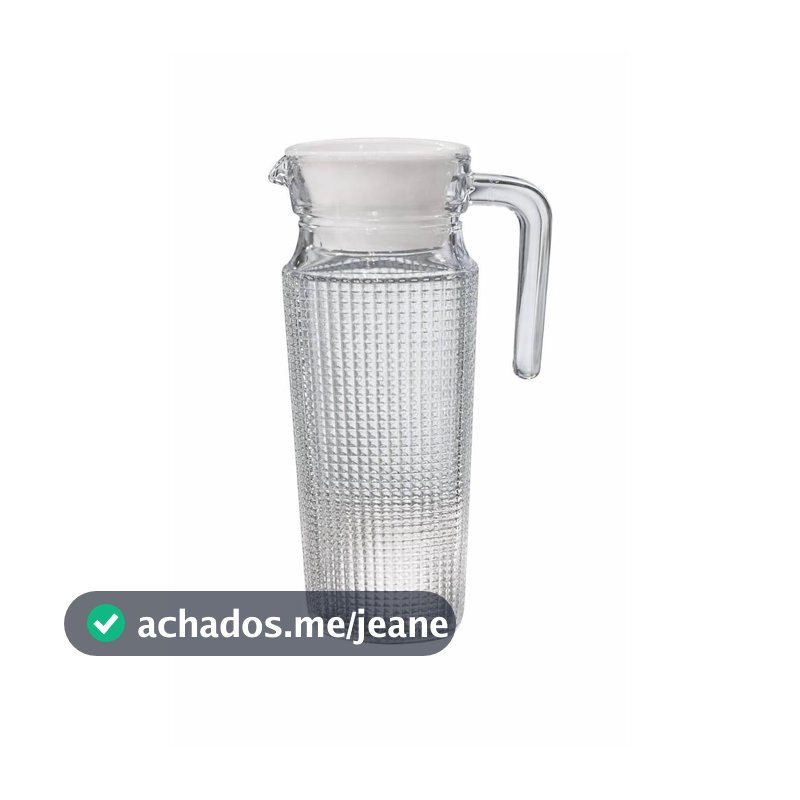JARRA DE VIDRO COM TAMPA 1L