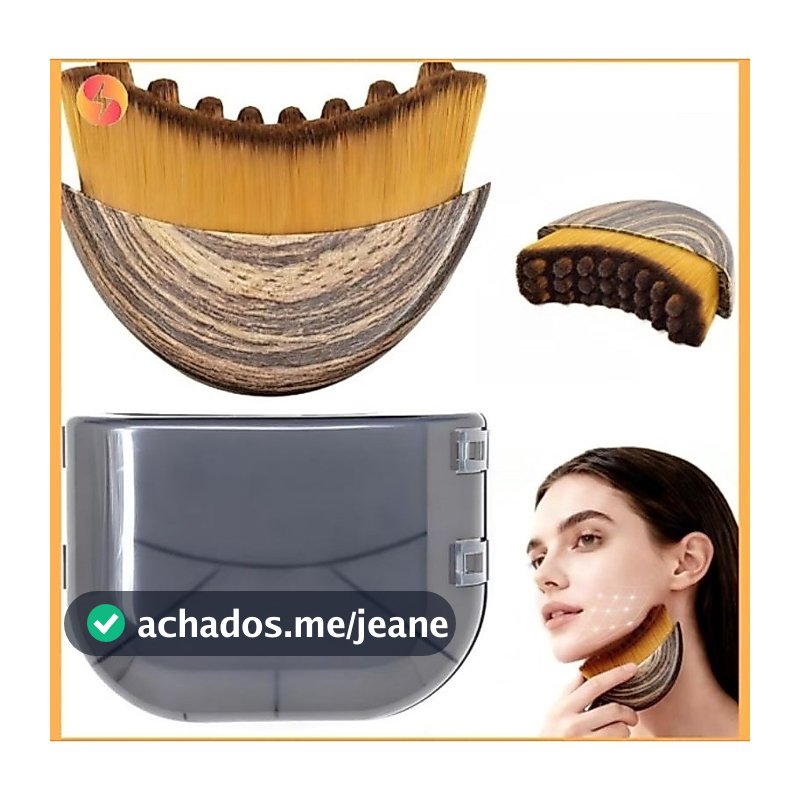 Escova Drenagem Linfática facial Modeladora anti inchaço oseosidade