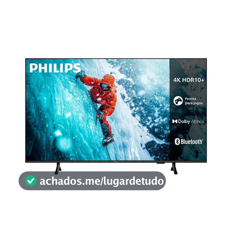 Smart TV 50" DLED Philips 50PUG7300/78 - com Bluetooth 5.0, 3 HDMI + 2 USB, 4K UHD, HDR10+