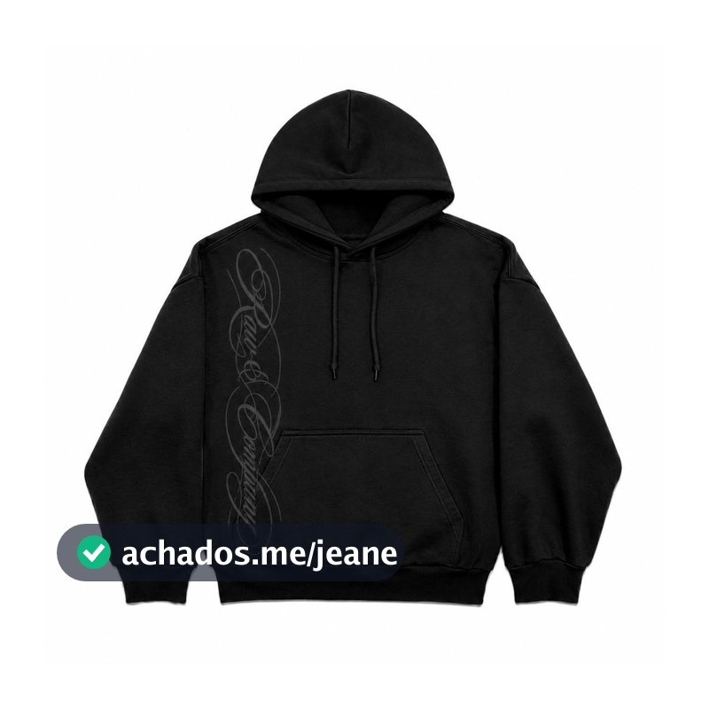 Moletom Canguru Capuz Raw Company Cursiva Várias Cores Streetwear Unissex 100% Algodão