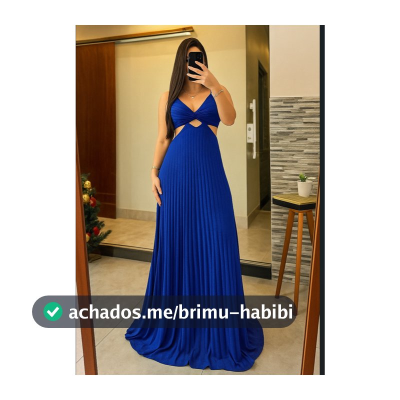 Vestido Plissado Longo Femenino  De Festa Formatura Casamento  Con Alca de tecido Duna Onda