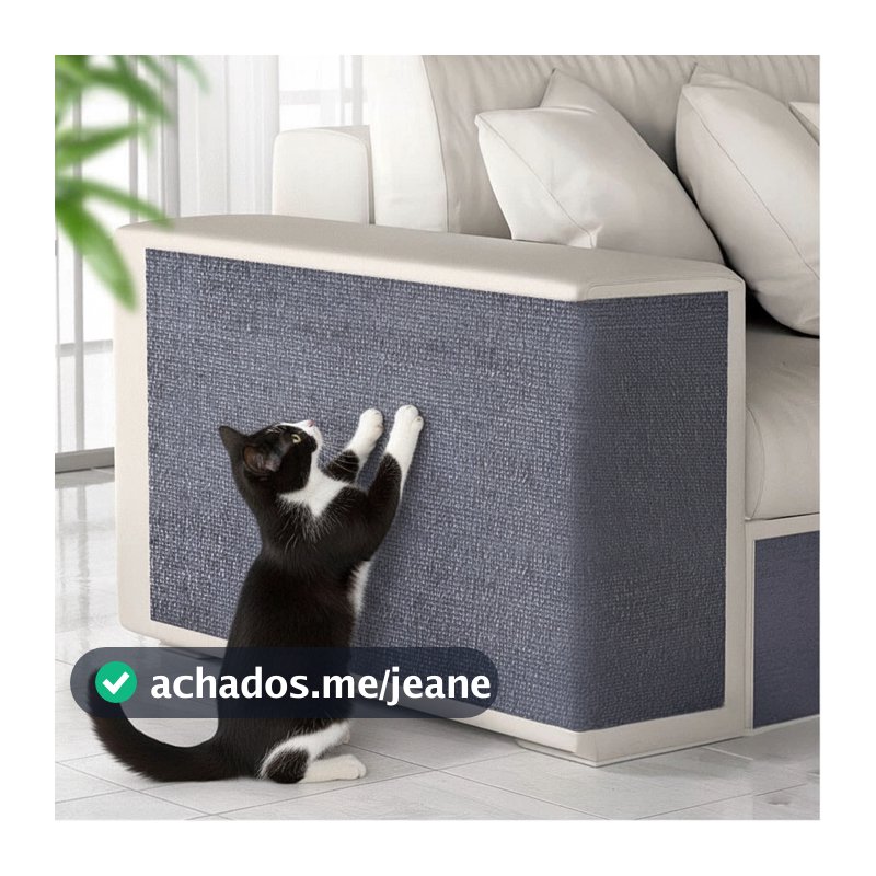Carpete Adesivado Arranhador Premium para Gatos Protetor de Sofá e Cama Box - Alta Qualidade