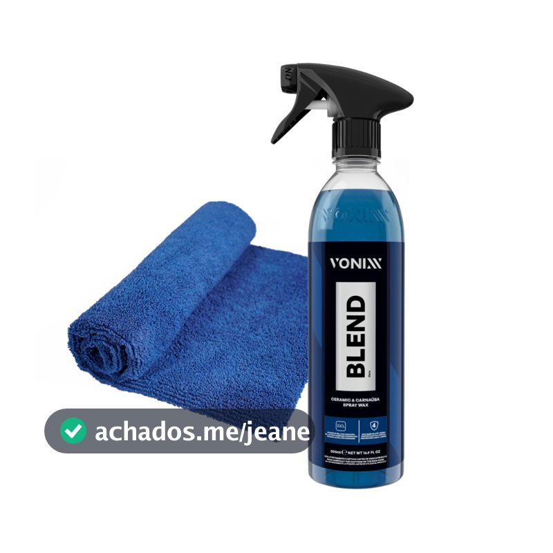 Cera Blend Vonixx Automotiva Vitrificadora Carnaúba + Toalha Microfibra