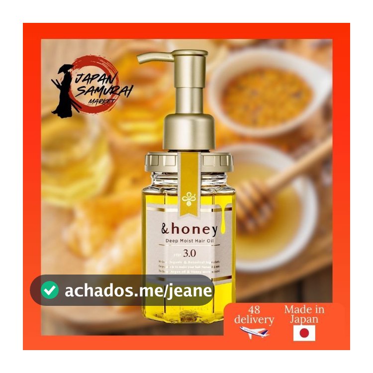 &honey Deep Moist Hair Oil 100mL - Versatile Hair Treatment for All Hair Types- Direct from Japan