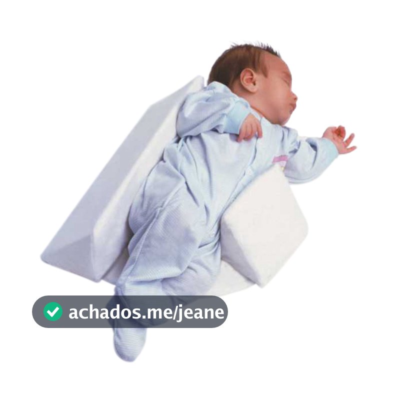 Travesseiro Posicionador Para Dormir de Lado Com Ajuste de Velcro Super Seguro Branco