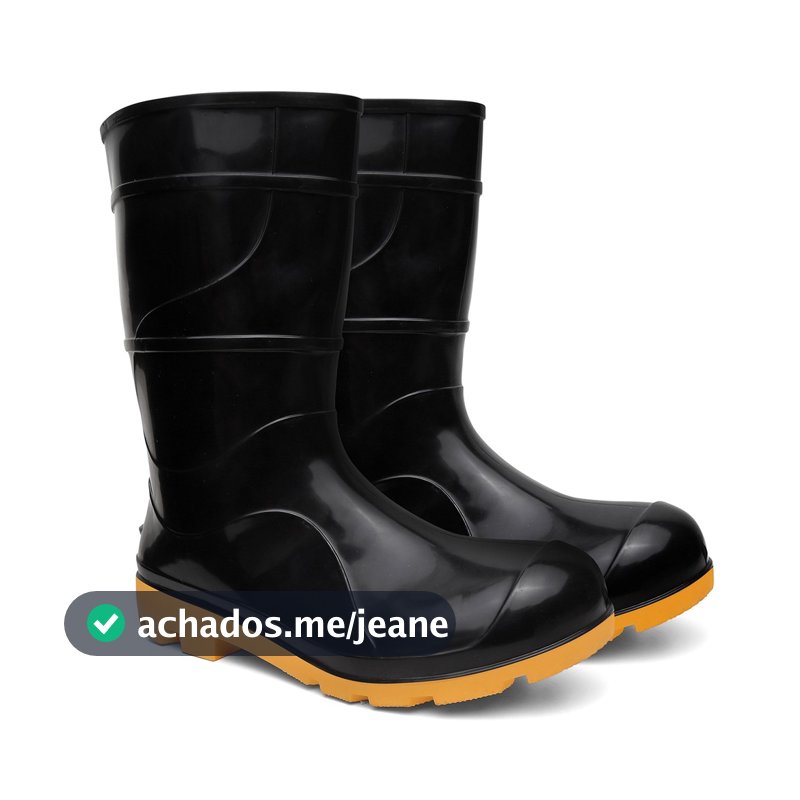 Bota Galocha Impermeável EPI com C.A. Original Proteção Chuva Motoboy Limpeza ENVIO IMEDIATO