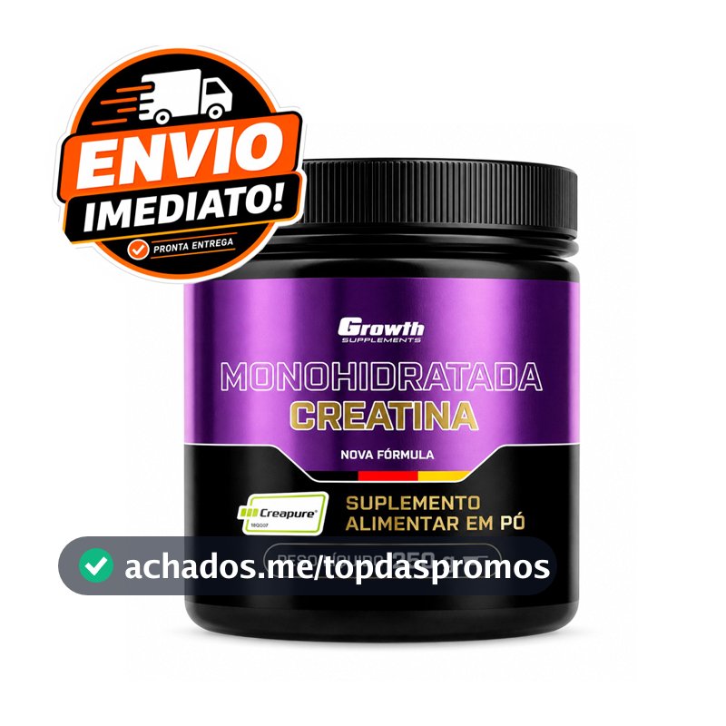 Creatina Monohidratada 250g Creapure 100% Pura Com Laudo Alta Pureza Força pré workout