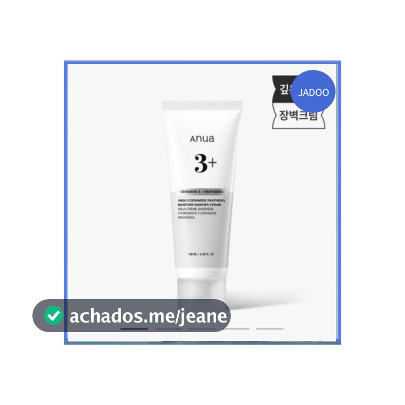 Anua 3 Ceramida Pantenol Creme Barreira Hidratante 100ML