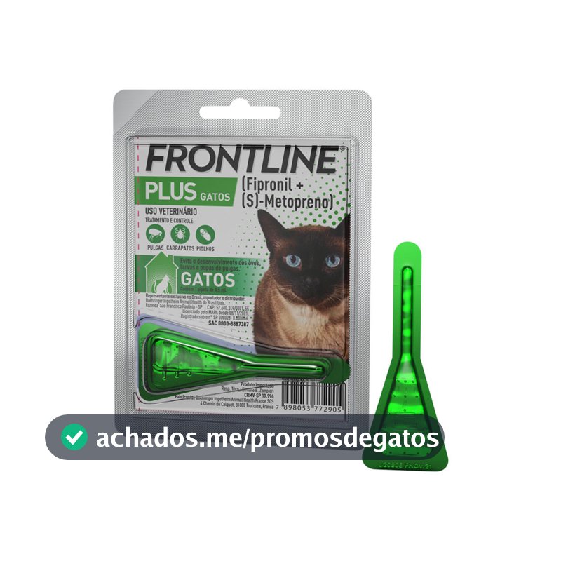 Antipulgas e Carrapatos Frontline Plus Gatos 0,5ml