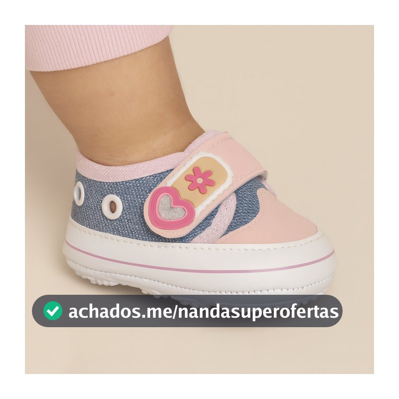 Tênis Sapatinho Menina Bebe Infantil Antiderrapante Calce Fácil  Moda Casual Leve Macio Dia Dia