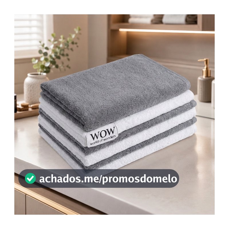 Kit 2 Super Panos De Chão Grandes Em Microfibra Panão 80x50