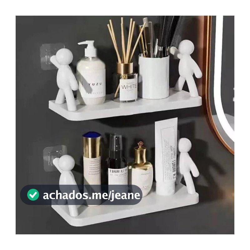 1/2/3/4 Suporte Plástico Com Adesivo Decoração Para Sala Cozinha Banheiro Prateleira Organizador