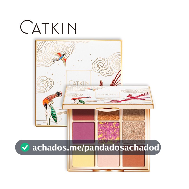 CATKIN 9 Cores Paleta De Sombras Fácil Aplicação Brilho O Dia Todo Textura Suave Sombra De Olho Alto Pigmento Maquiagem