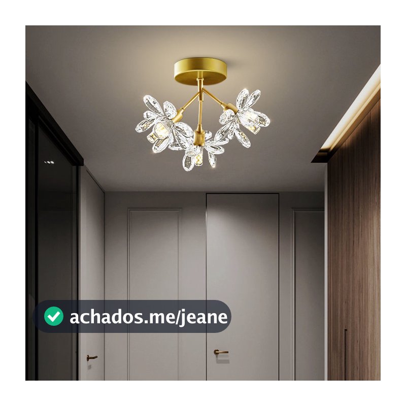 Cristal Luminária Pendente De Teto Moderno Minimalista Decorativo Lustre Para Corredores, Varandas, Escadas, Vestiários