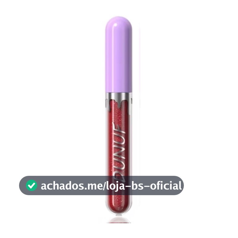 1 Gloss Labial de Longa Duração, Batom à Prova D'Água, Não Desbota, Não Gruda no Copo, Ideal para Iniciantes, Presente