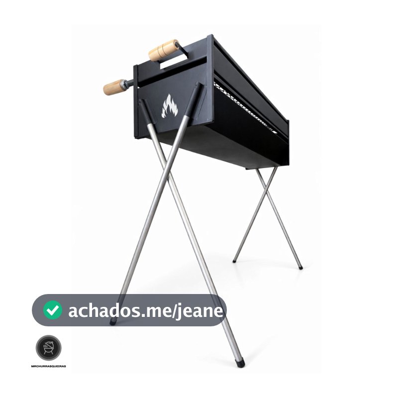 churrasqueira Espetinho Reforçada A Carvão Espeteira Tradicional 80X25cm Casa Bar