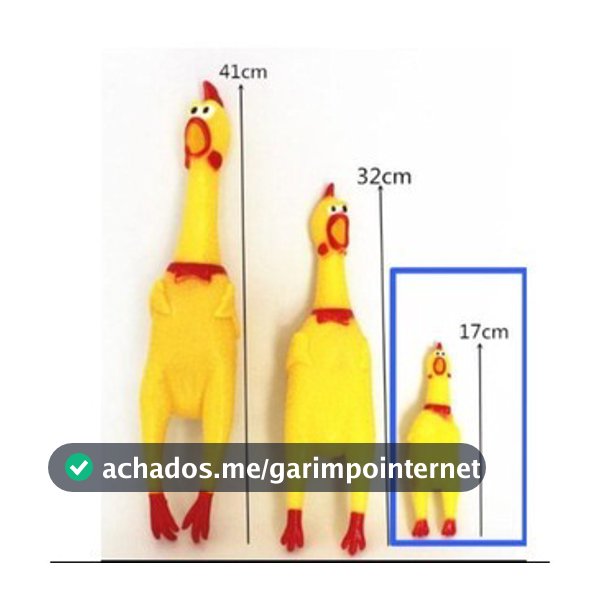 Galinha de Plástico para Pets – Brinquedo Mordedor com Apito Barulhento Frango