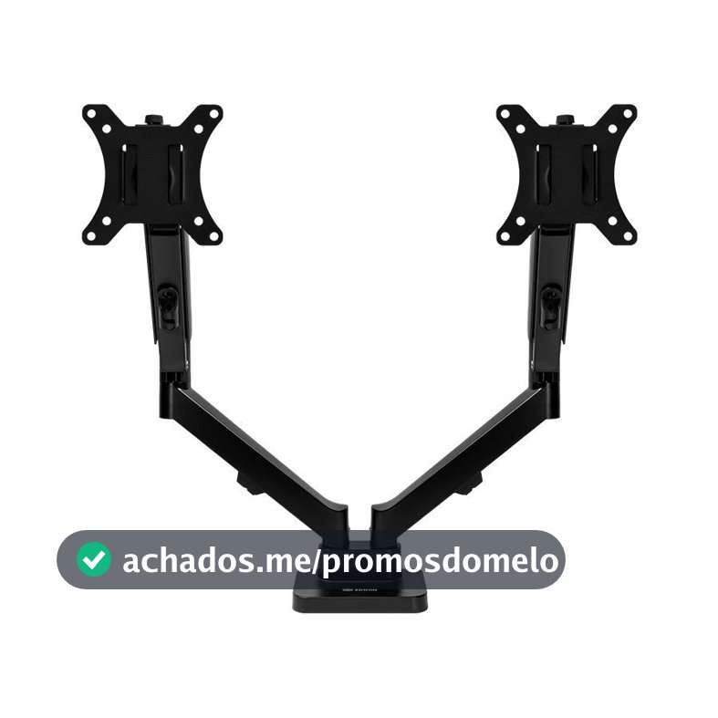 Suporte Articulado Para 2 Monitores 13 a 32 Pistão a Gás Zinnia Nimbo 210 Preto,ZNO-ZNNBO210-BK01-V2