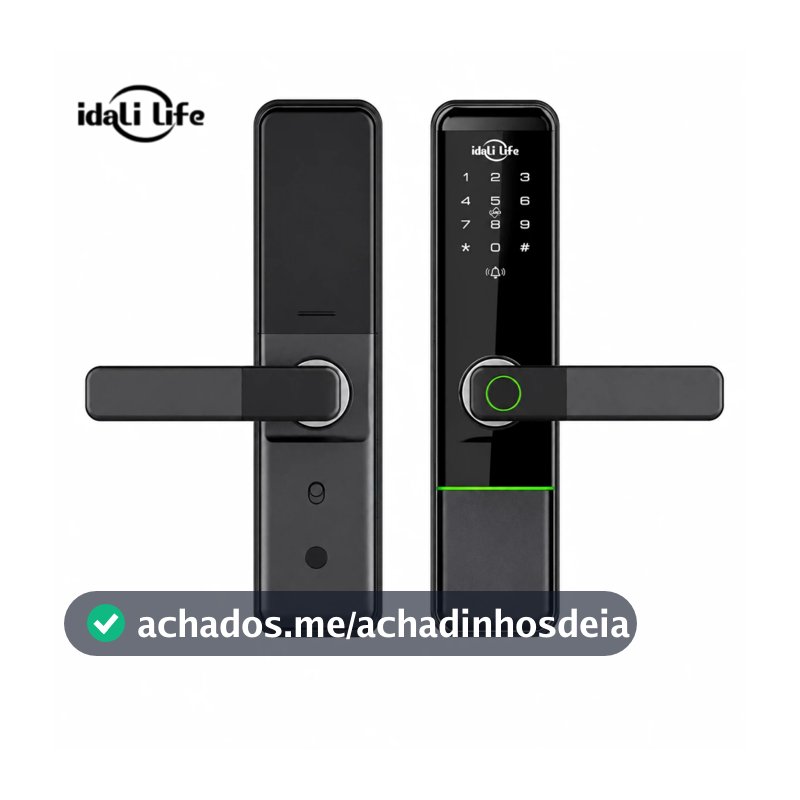 Fechadura Digital Inteligente com Impressão Digital com Tag Wifi Moderna Bloqueio de impressões digitais  IDALI LIFE