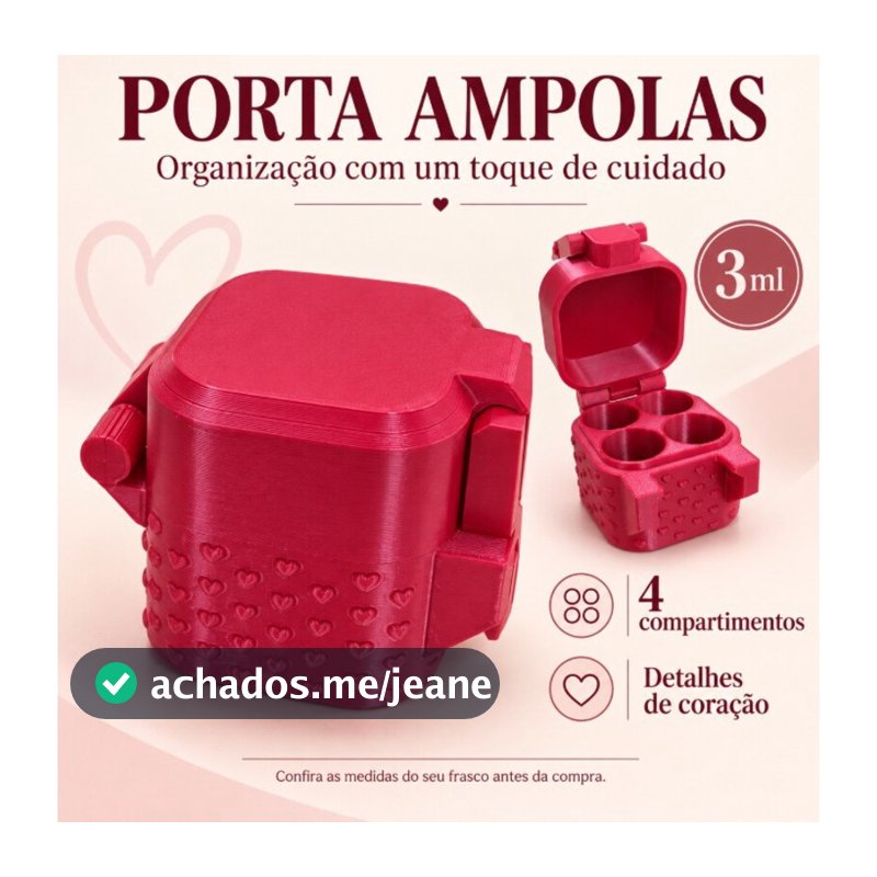 Case Organizador de Frascos Peptídeos Tirze Premium para Transporte e Refrigeração | Porta Ampolas 3ml Reforçado