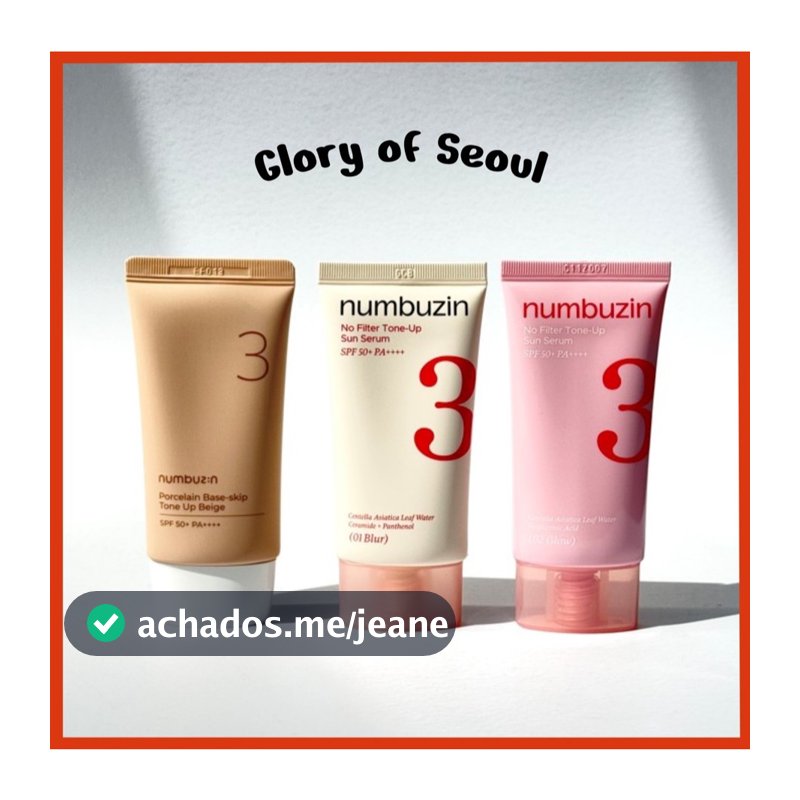 [Renewed] NUMBUZIN No.3 No Filter Tone-Up Sun Serum 50ml, Porcelain Base-skip Tone Up Beige (5ml, 35ml, 50ml)