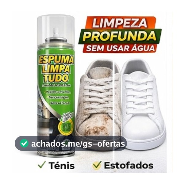 Espuma Magica Limpa Tudo Multiuso 370g Limpeza Seco Remove Manchas Sofá Estofados Banco Carro Tênis