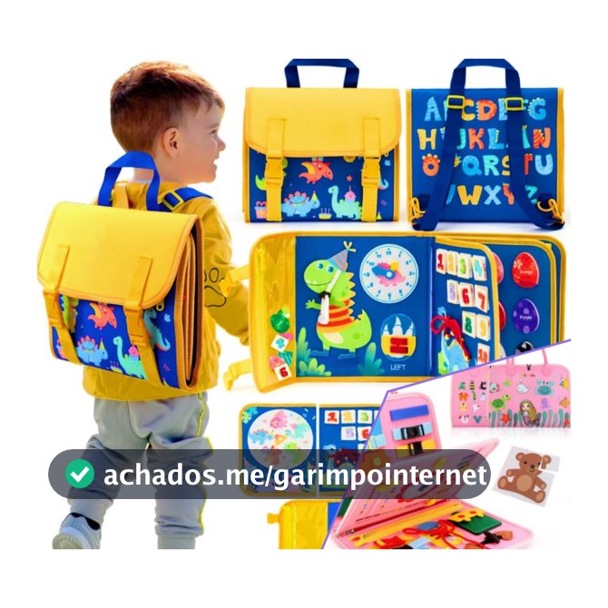 Brinquedos Maleta Sensoriais Básicos De Habilidades De Vida Para Toddlers Montessori Busy Board
