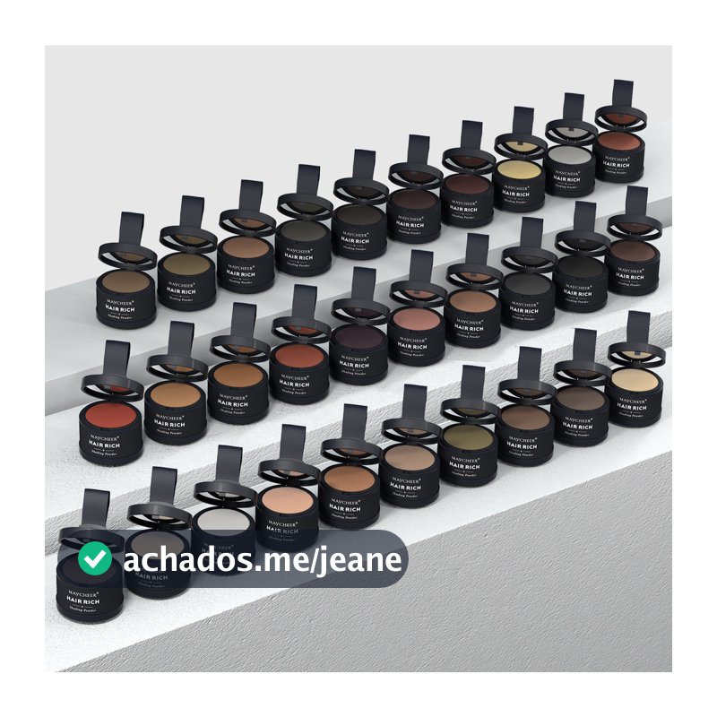 31 Cores Linha Fina Em Pó Sombra De Cabelo À Prova D'água De Suor Contorno Da Testa Preenchimento