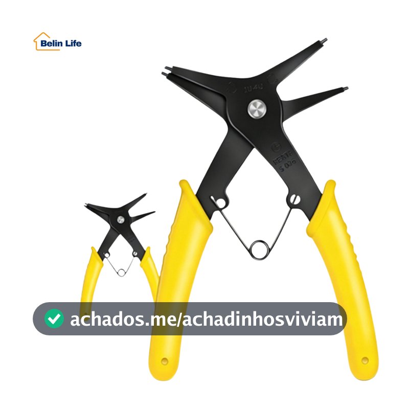 Alicate De Anel Elástico 2 Em 1 Profissional Para Reparos Automotivos E Mecânica