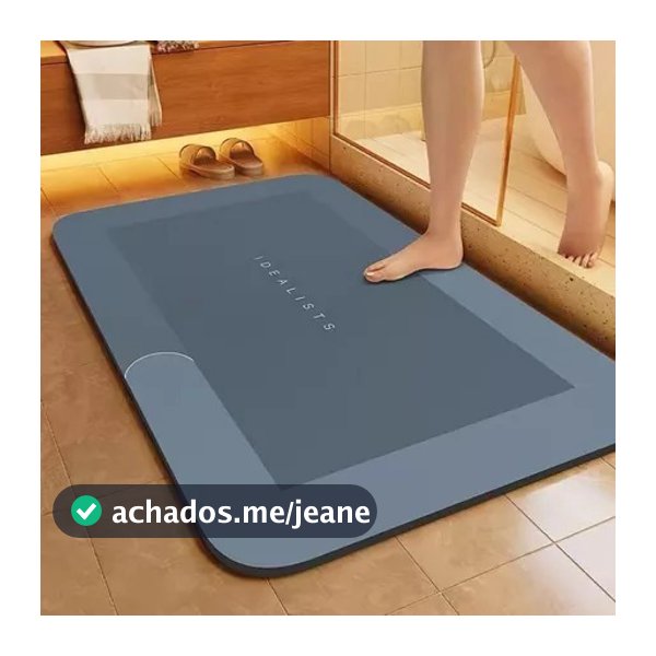 Tapete Banheiro Antiderrapante Absorvente de Secagem Rápida entregar Cor e Estampas sortidos