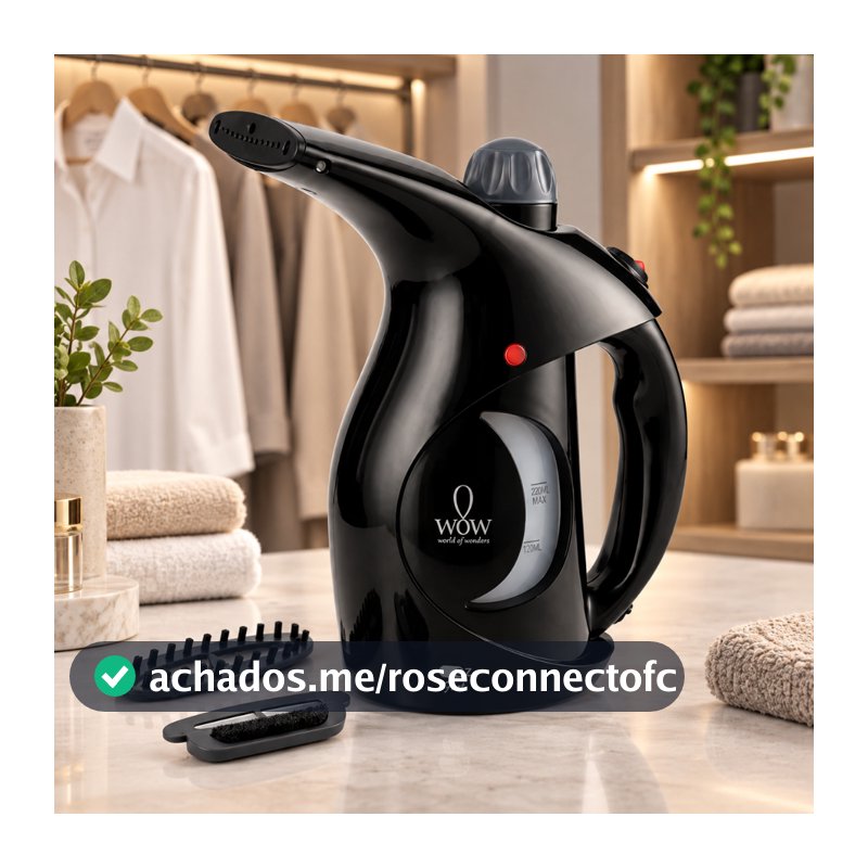 Passadeira A Vapor De Roupa Portátil Preto 127v