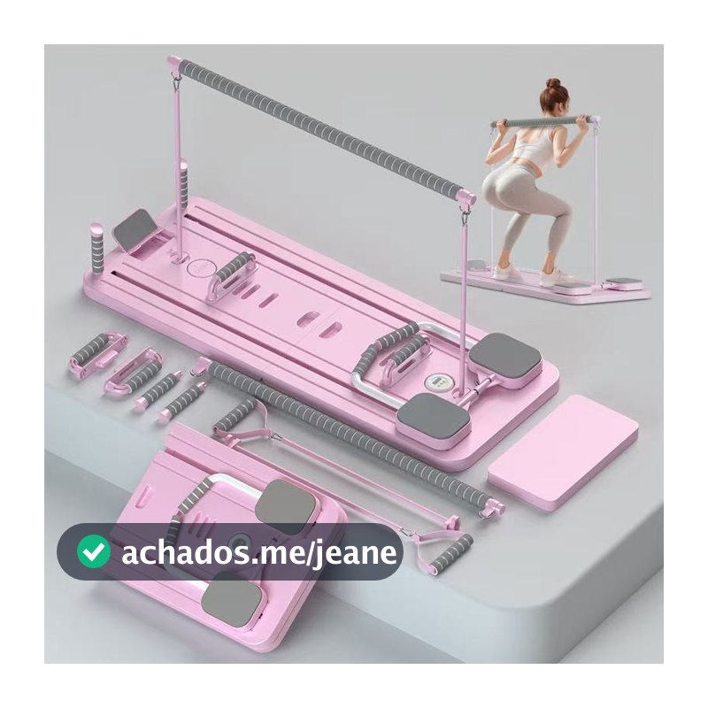 Prancha Para Pilates e Abdominal Multifuncional 9 em 1 | Treino Completo, Dobrável, Portátil