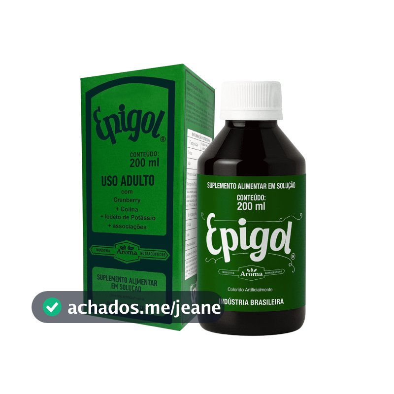 EPIGOL 200ml Suplemento Natural Saúde Urinária Cranberry e Colina Envio relâmpago