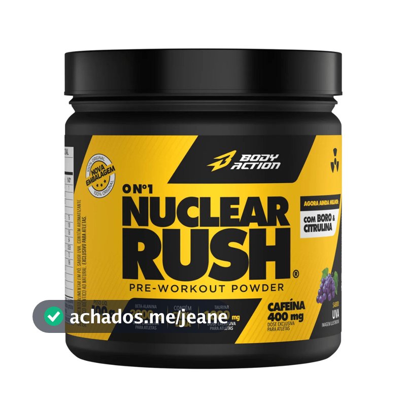 Pré-Treino Nuclear Rush Pote 100g Bodyaction