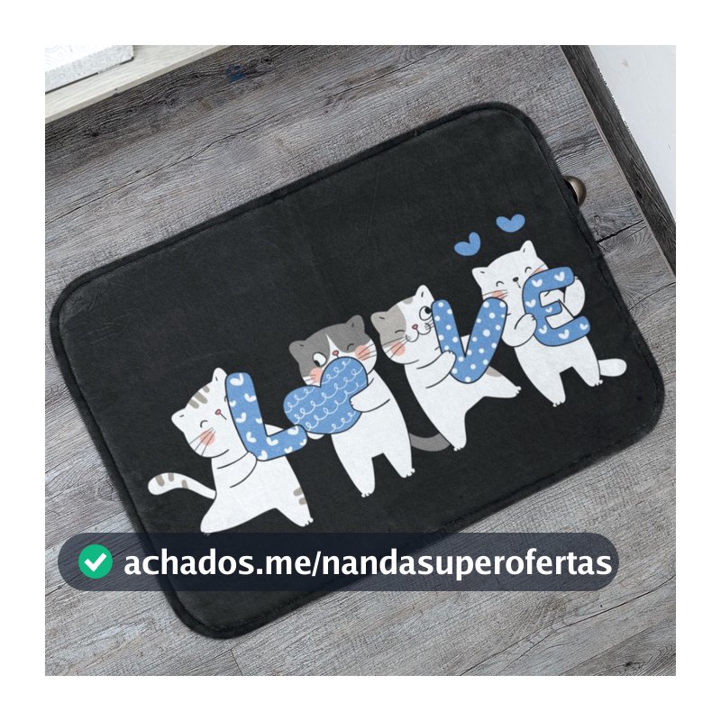 Tapete Pet p/ Comedouro 40x60 Antiderrapante